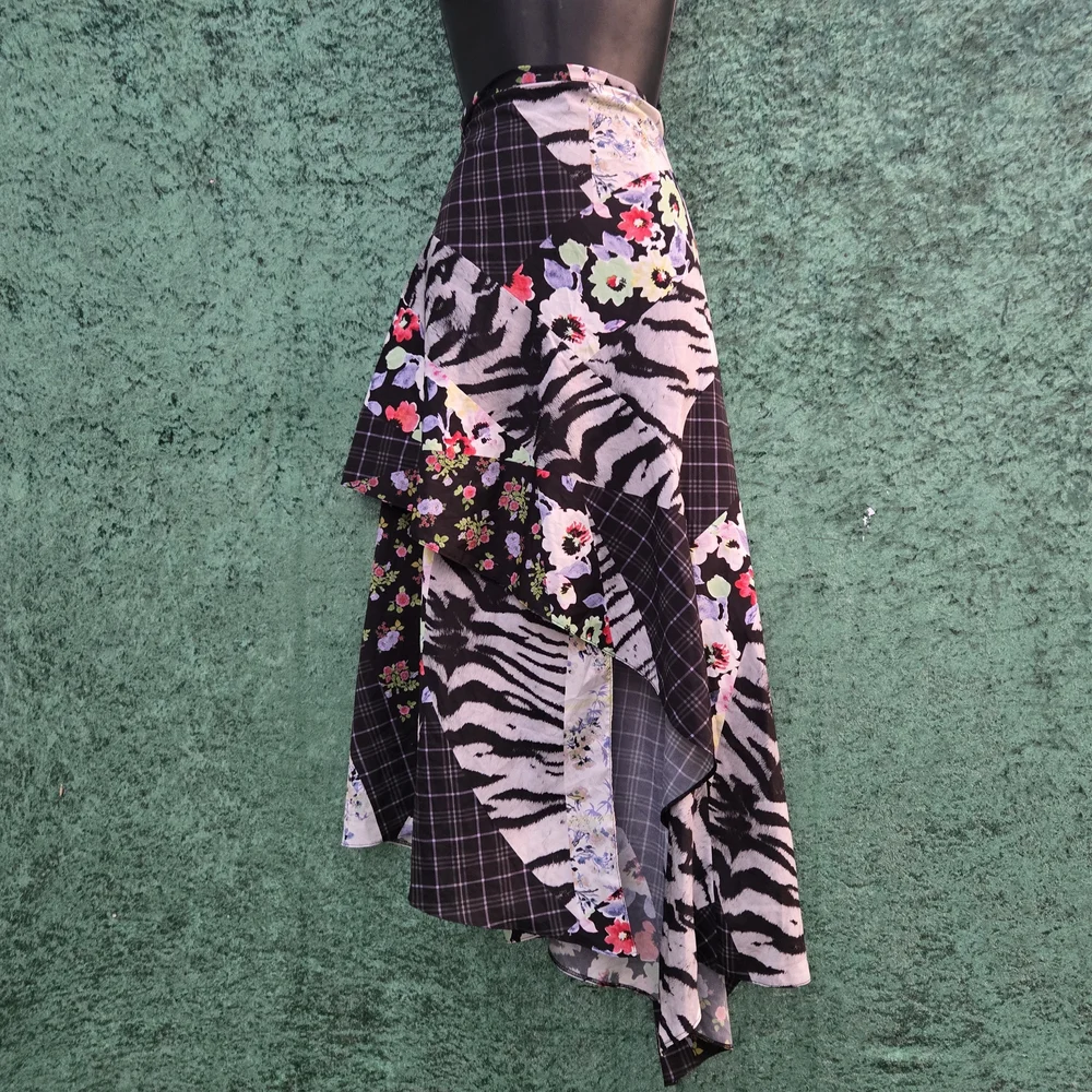 ASOS‎ Desing  Multicolor Asymmetrical Skirt